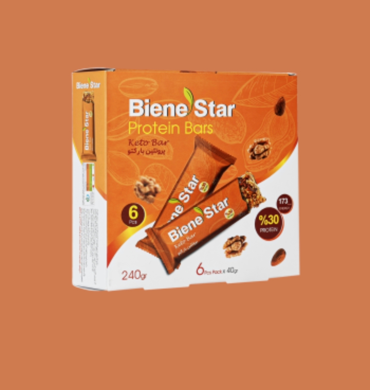 پروتئین بار کتو بین استار ۶ عددی(Keto bar)
